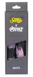 Eagle Scooter Grips Eagle Scooter x Addict OG Grips - Black / Pink - Skatewarehouse.co.uk