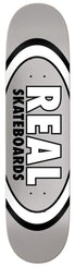 Real Team Classic Oval True Mid Silver Skateboard Deck - 7.75" - Skatewarehouse.co.uk