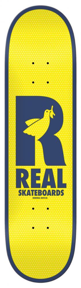 Real Renewal Doves Yellow Skateboard Deck - 8.38" - Skatewarehouse.co.uk