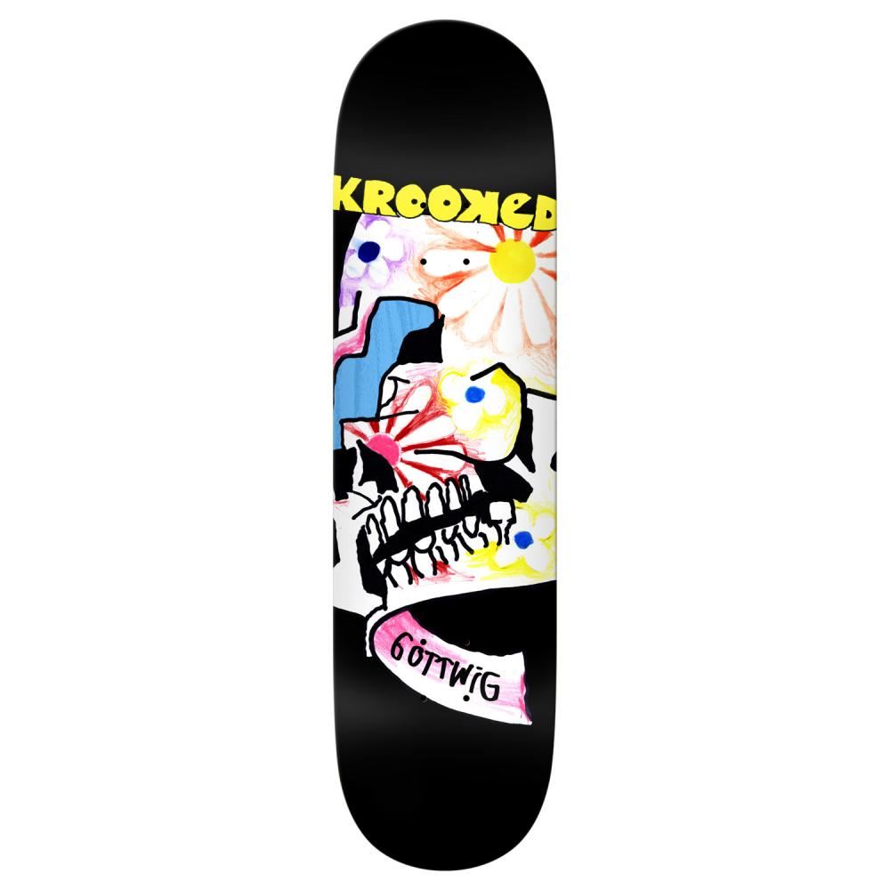 Krooked Pro Gottwig Old Bloom Skateboard Deck - 8.25" - Skatewarehouse.co.uk