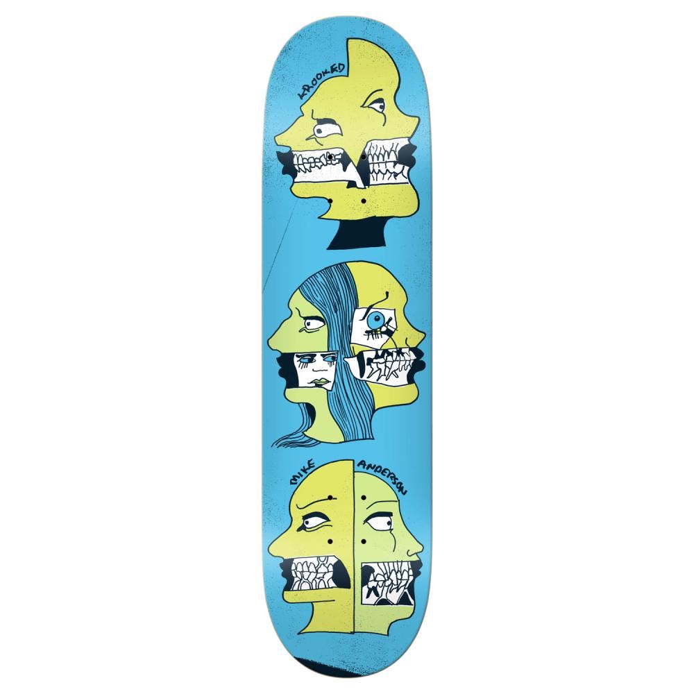 Krooked Pro Manderson Two Face Skateboard Deck - 8.06" - Skatewarehouse.co.uk