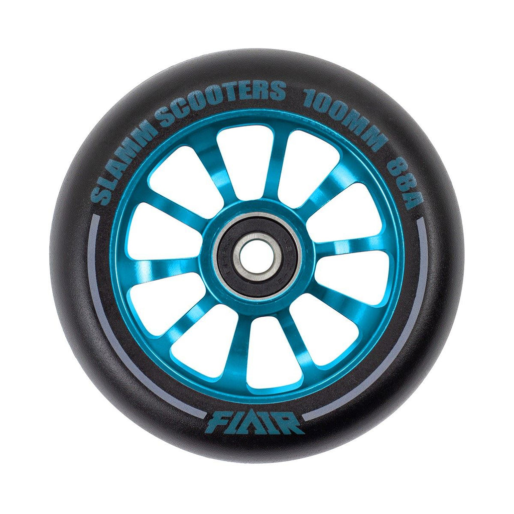 Slamm 100mm Flair 2.0 Scooter Wheels - Blue - Skatewarehouse.co.uk