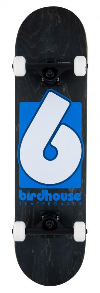 Birdhouse Stage 3 B Logo Black / Blue Complete Skateboard - 8.0" - Skatewarehouse.co.uk